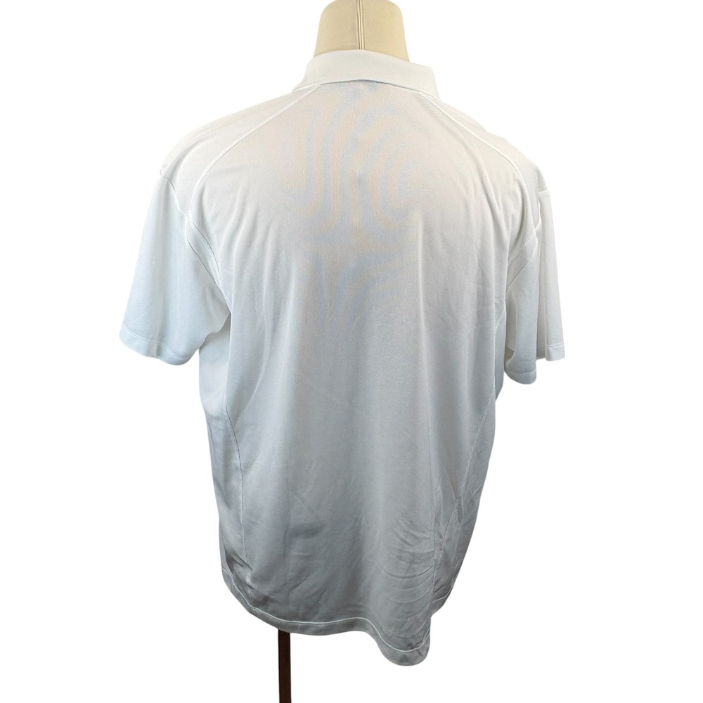 Nike Golf Mens 3XL White Fit Dry Short Sleeve Polo Shirt Skoda Minotti Logo - Picture 3 of 5
